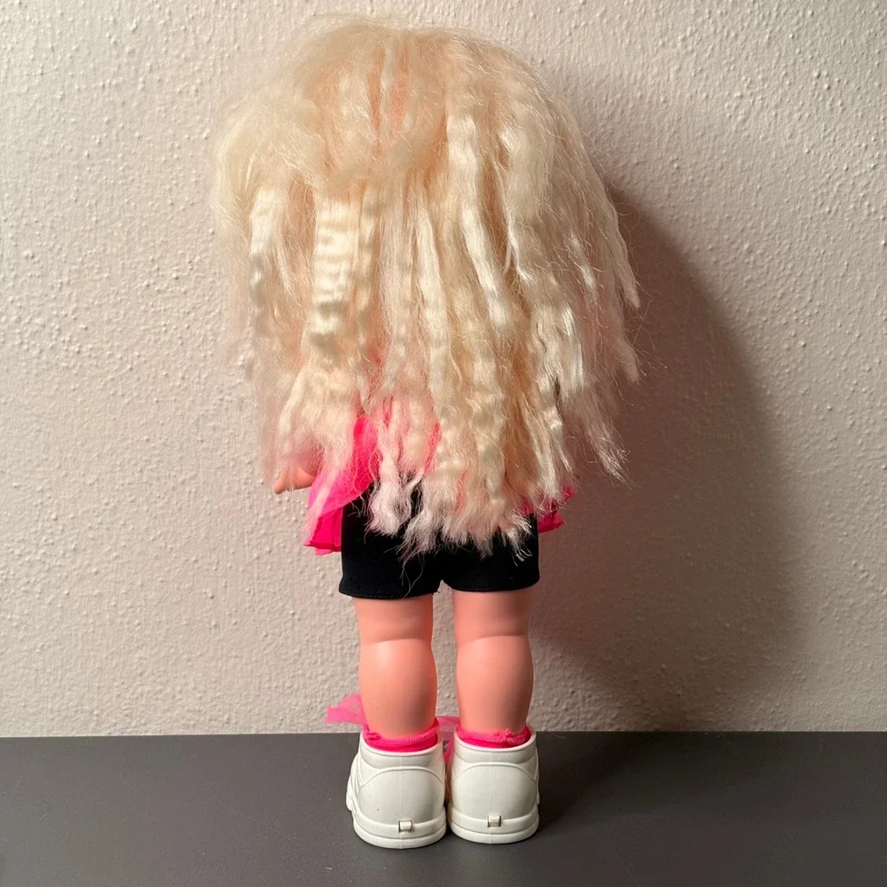 Shushybye Doll Kids 12in Pink Excellent Vintage Neon Outfit Crimped Hair